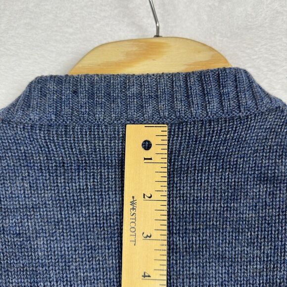 Ansett Pure Wool Zip Jacket Sweater men's SZ 20 Cardigan Sweater Australia Blue - Picture 7 of 16